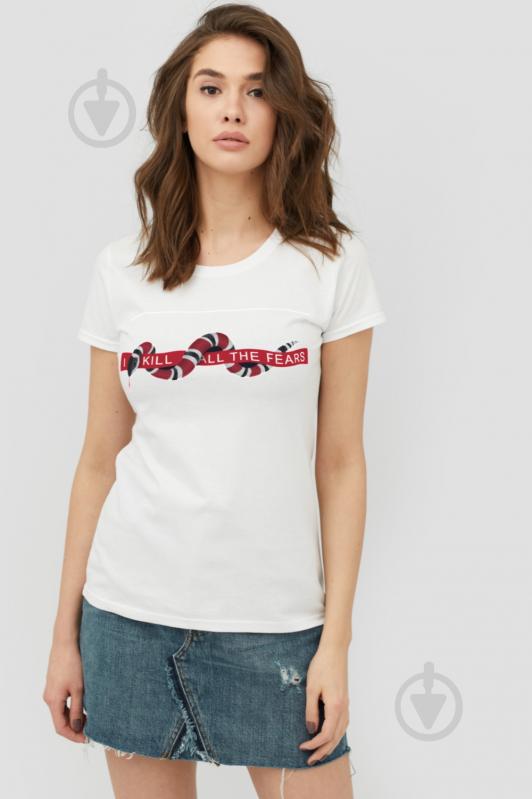 Футболка YAPPI 1702238 р.S белый - фото 2