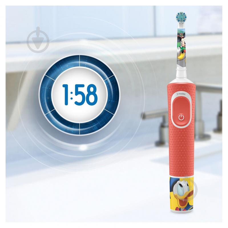 Електрична зубна щітка Oral-B Kids (3+) D100.413.2K Міккі Маус - фото 5