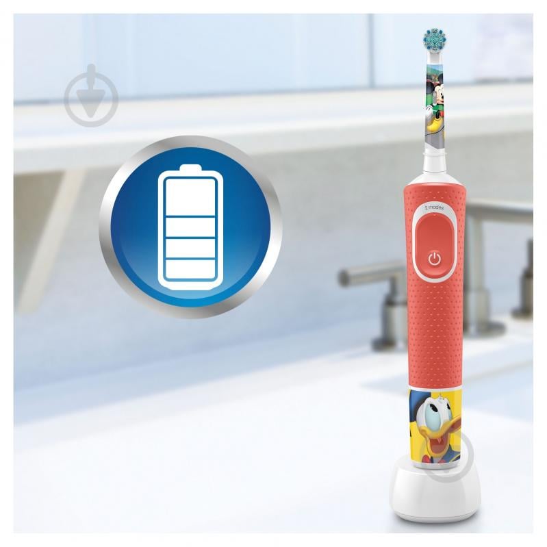 Електрична зубна щітка Oral-B Kids (3+) D100.413.2K Міккі Маус - фото 6