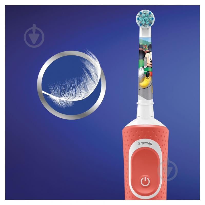 Електрична зубна щітка Oral-B Kids (3+) D100.413.2K Міккі Маус - фото 7