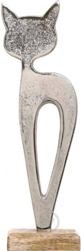 Статуэтка Inari Kitty 9037/A 33х12,5х5 см серебряный - фото 2 Статуэтка Inari Kitty 9037/A 33х12,5х5 см серебряный - фото 2