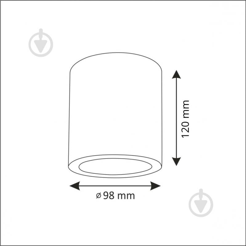 Світильник точковий Polux Jupiter 10 MD-3011 20 Вт E27 чорний - фото 4