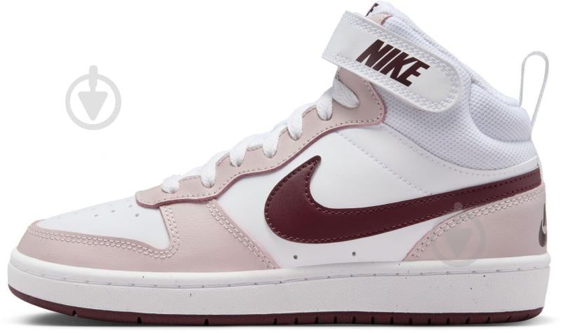 Кросівки для дівчаток демісезонні Nike COURT BOROUGH MID 2 CD7782-118 р.39 білі - фото 3