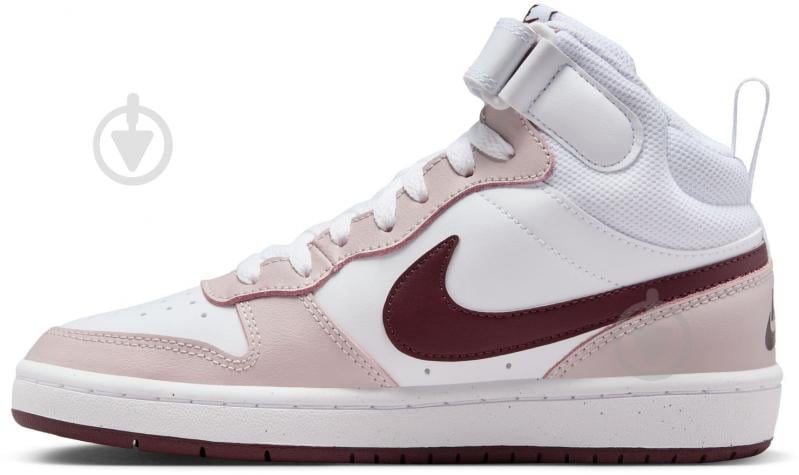 Кросівки для дівчаток демісезонні Nike COURT BOROUGH MID 2 CD7782-118 р.39 білі - фото 4