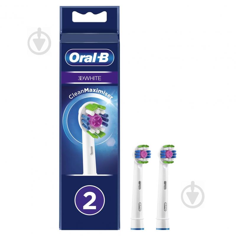 Насадки для електричної зубної щітки Oral-B 3D White 2 шт./уп. - фото 1