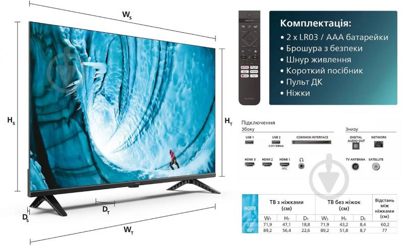 Телевизор Philips 32PHS6009/12 - фото 10