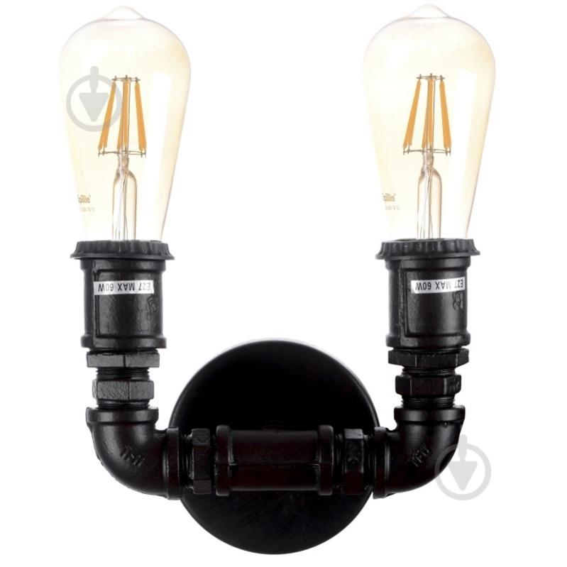 Бра Brille BL-329W 60 Вт E27 черный 26-323 - фото 1