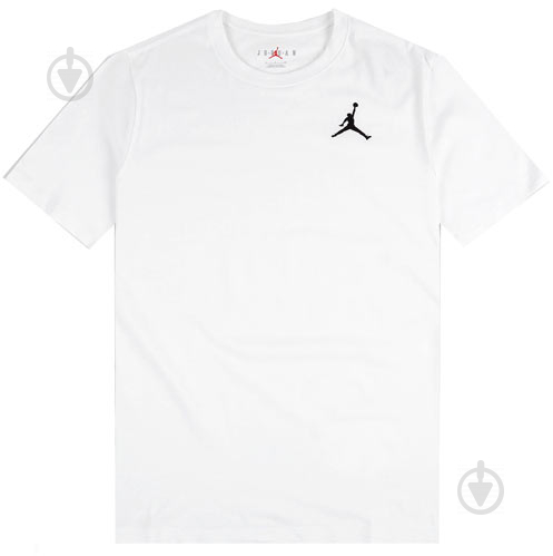 Футболка Jordan M J JUMPMAN EMB SS CREW DC7485-100 р.S белый - фото 1