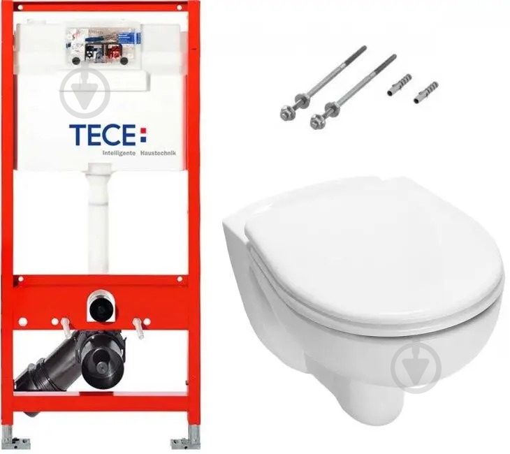 ᐉ Комплект инсталляции TECE base 9400001 + подвесной унитаз с крышкой ...