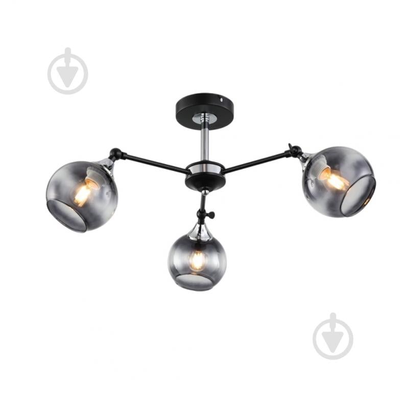 Люстра стельова WunderLicht Hype 3x60 Вт Е27 чорний хром KK5119-43 - фото 1 Люстра стельова WunderLicht Hype 3x60 Вт Е27 чорний хром KK5119-43 - фото 1