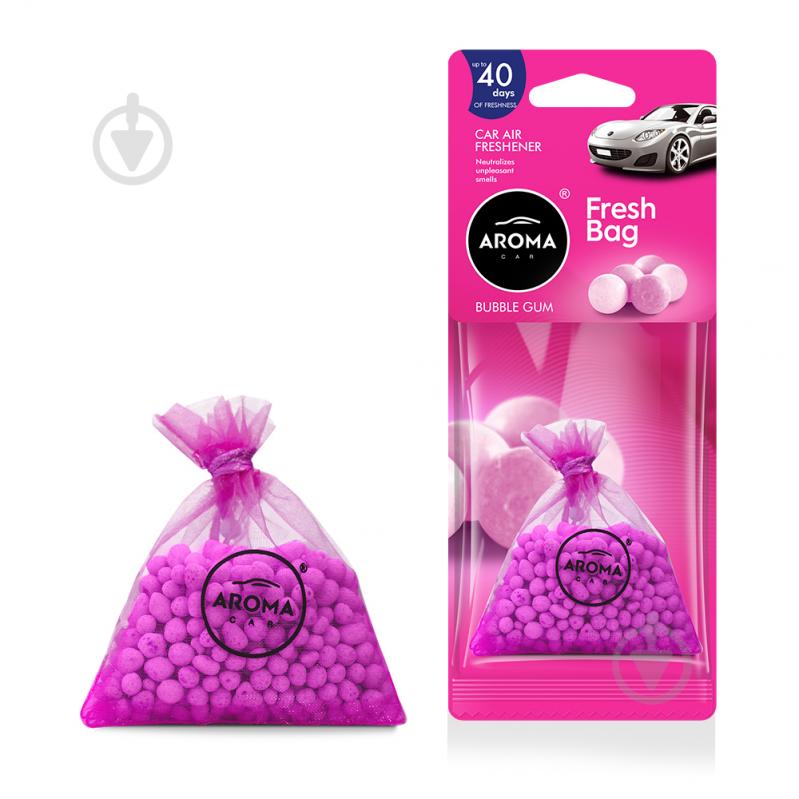 Ароматизатор на дзеркало Aroma Car Ceramic Fresh Bag Bubble Gum - фото 1