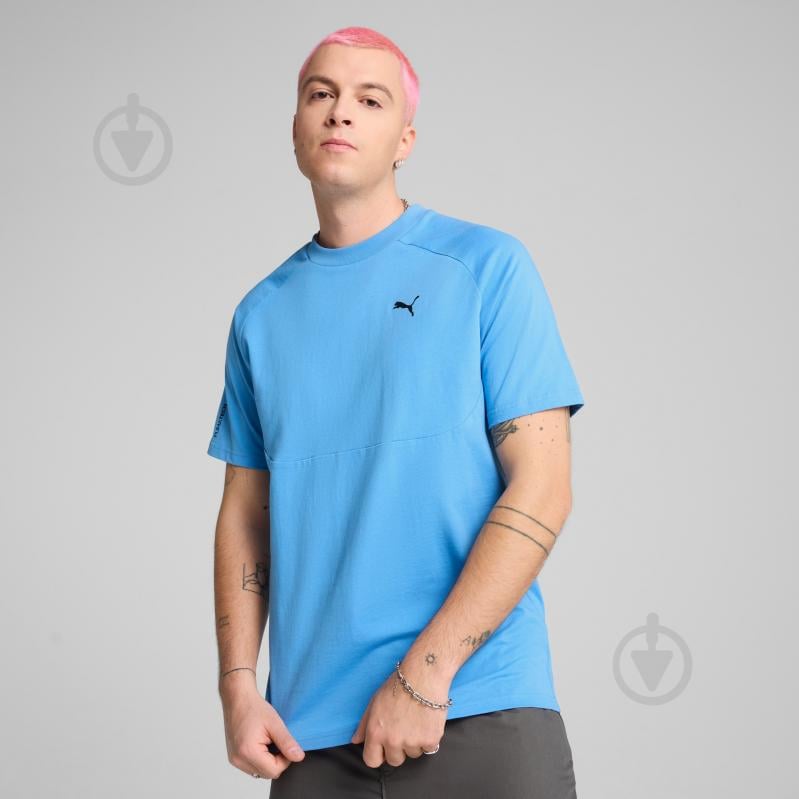 Футболка Puma PUMATECH Tee 68459857 р.L блакитний - фото 3 Футболка Puma PUMATECH Tee 68459857 р.L блакитний - фото 3