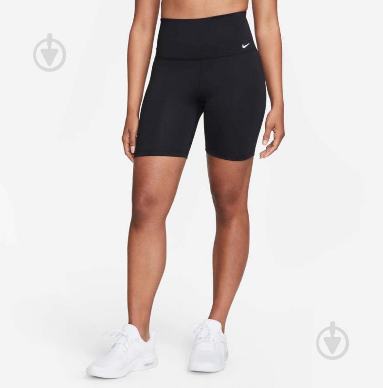 Шорти Nike W NK ONE DF HR 7IN SHORT DV9022-010 р. XL чорний - фото 1