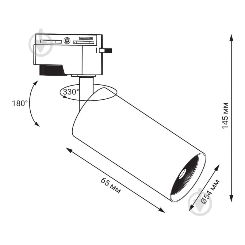 Трековый светильник LEDCOIN белый ML334 w - фото 3 Трековый светильник LEDCOIN белый ML334 w - фото 3