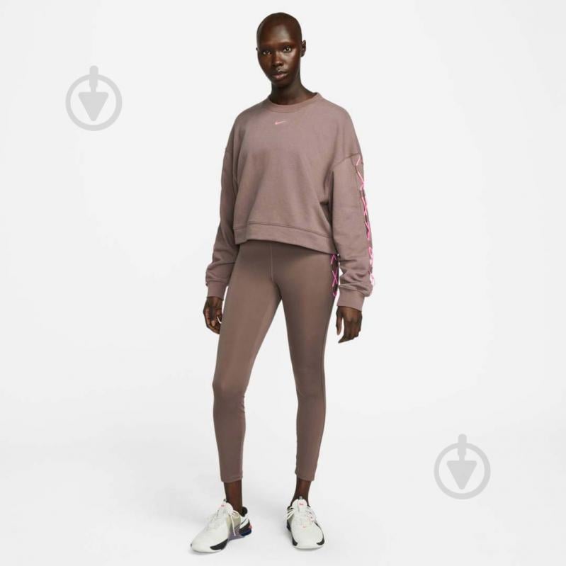 Лосини Nike W NK ONE DF HR 7/8 TIGHT NVLTY DX0006-291 р.M коричневий - фото 6