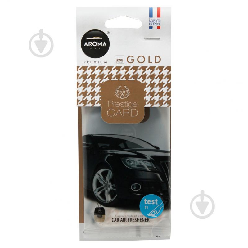 Ароматизатор на дзеркало Aroma Car Prestige Card Gold - фото 1