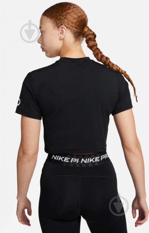 Футболка Nike W NP DF GRX SS CROP TOP DX0078-010 р.XS чорний - фото 2