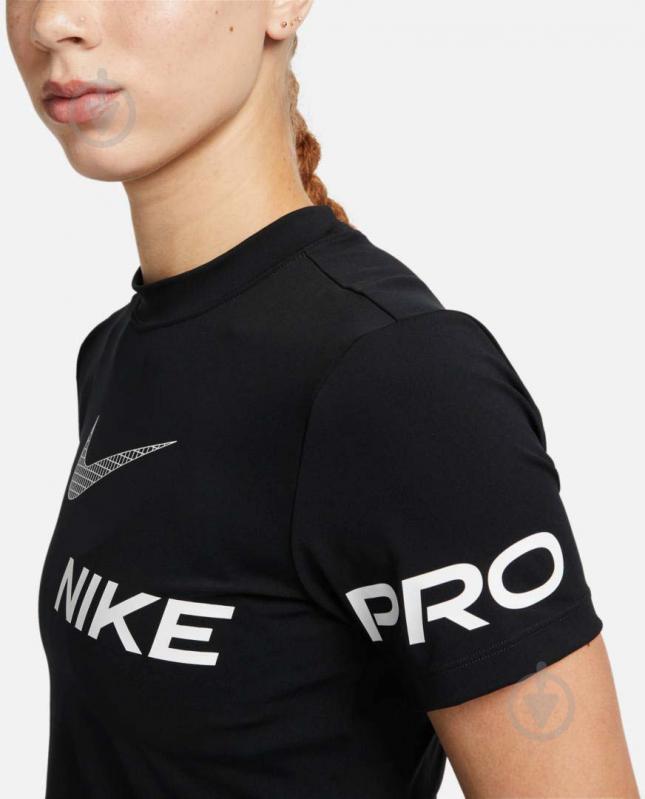 Футболка Nike W NP DF GRX SS CROP TOP DX0078-010 р.XS чорний - фото 4