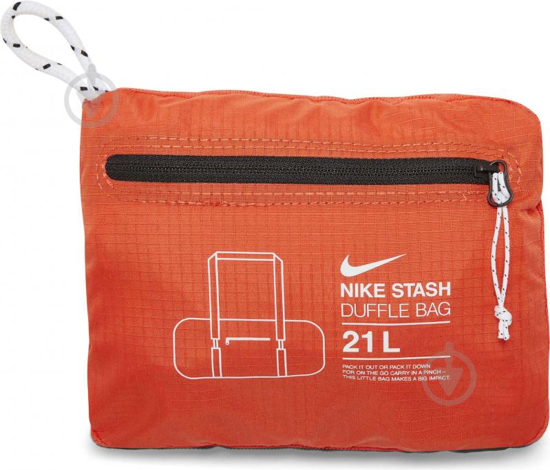 Сумка Nike Stash Duffel DB0306-869 21 л оранжевый - фото 8