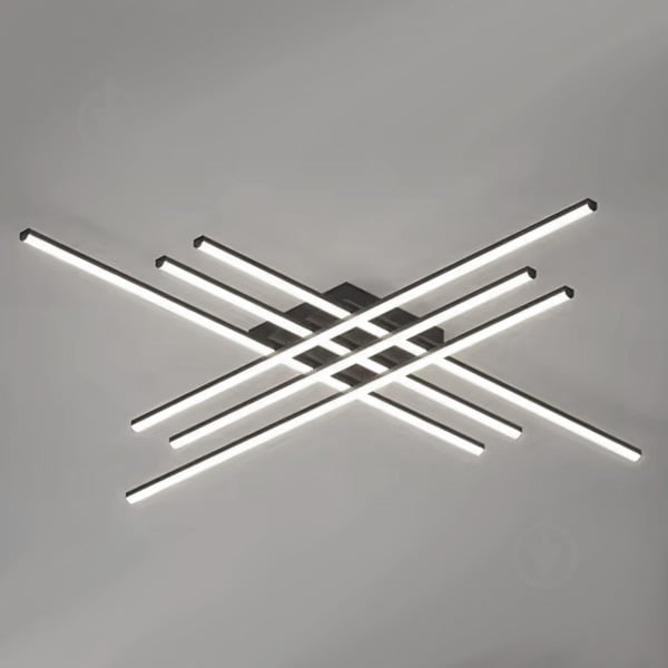 Люстра світлодіодна Luminaria Rovena 150 Вт LED-модуль 02 чорний ROVENA 150W 6L BLACK - фото 2