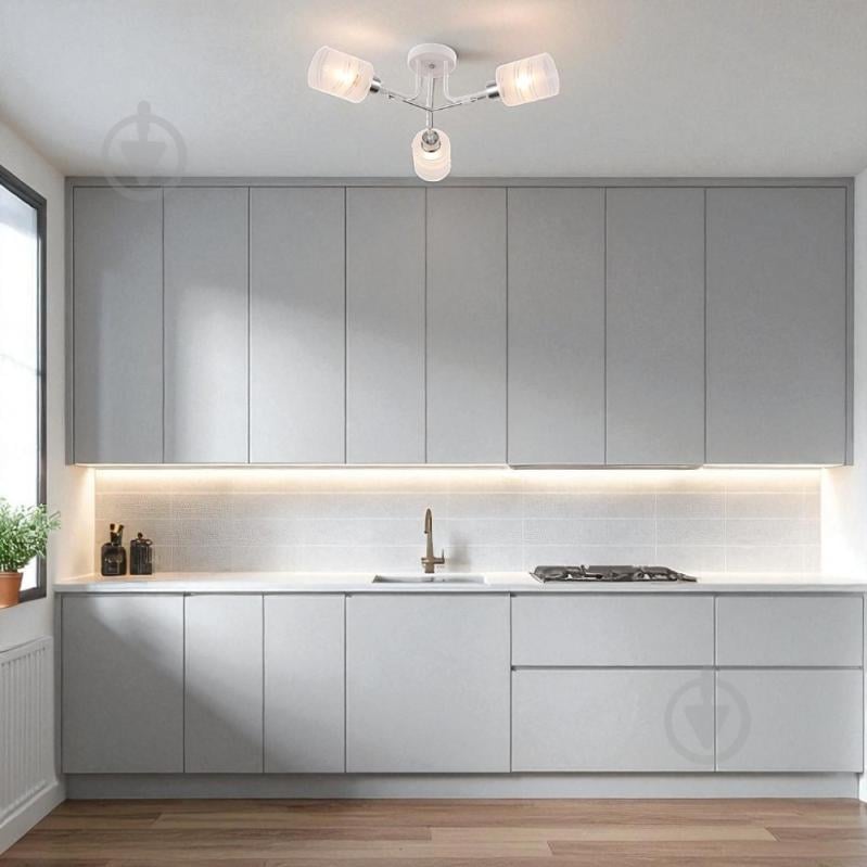 Люстра стельова Blitz Ogoni 3x60 Вт Е27 білий 5187-43 - фото 2