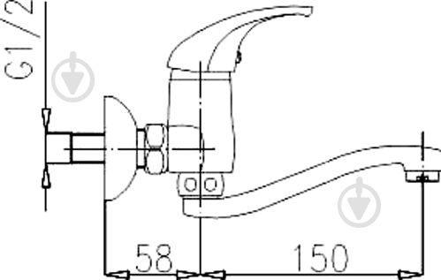 Смеситель для умывальника KFA Baryt 550-810-00 - фото 3 Смеситель для умывальника KFA Baryt 550-810-00 - фото 3