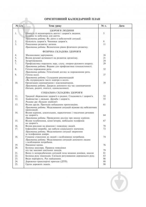 Книга Шост Н. «Основы здоровья. Конспекты уроков. 4 класс» 978-966-10-4159-1 - фото 3