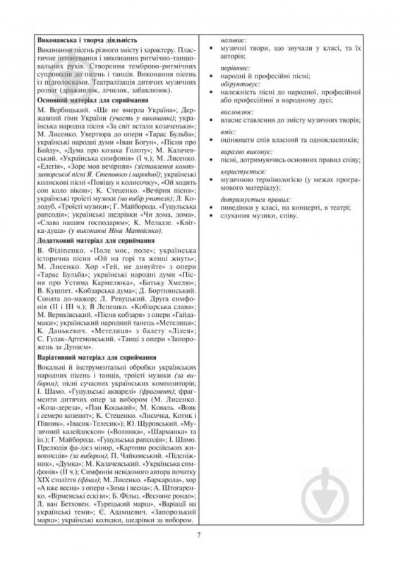 Книга Людмила Кондратова «Музичне мистецтво конспекти уроків 4 клас» 978-966-10-4185-0 - фото 7