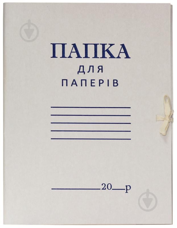 Папка для документів на зав’язках А4 0.3мм./220г/м2 Бумвест - фото 1