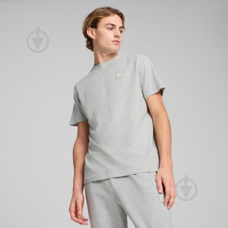 Футболка Puma ESS ELEVATED TEE 68472604 р.L серый - фото 3