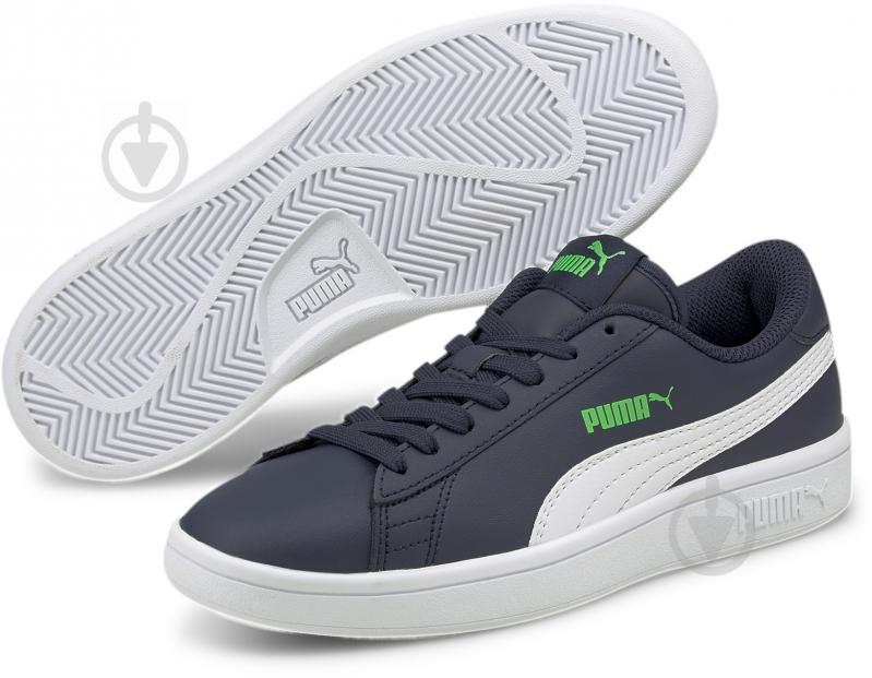 Кроссовки для мальчиков демисезонные Puma Smash v2 L Jr 36517027 р.36 синие - фото 2