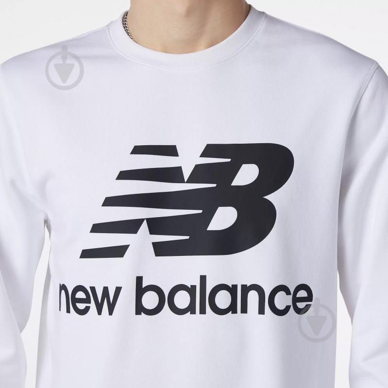 Свитшот New Balance MT03560WT р. S белый - фото 5