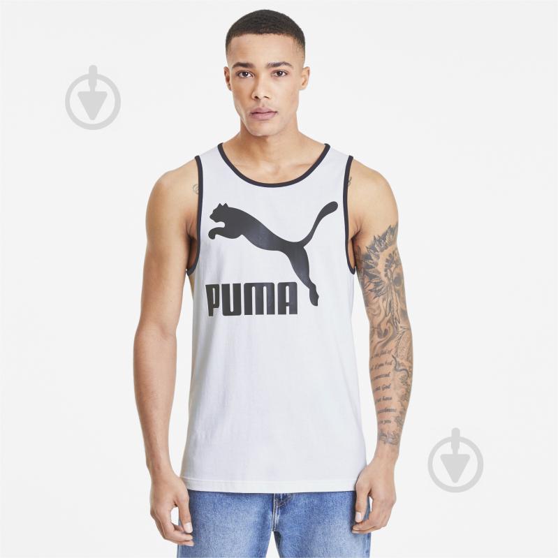 Майка Puma Classics Logo Tank 59626902 S белый - фото 1