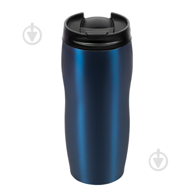 Термочашка Bergamo Classico 0,4 л синяя - фото 2