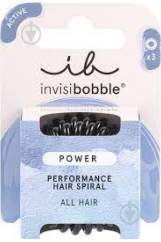 Резинка-браслет Invisibobble Power True чорна 3 шт. - фото 1