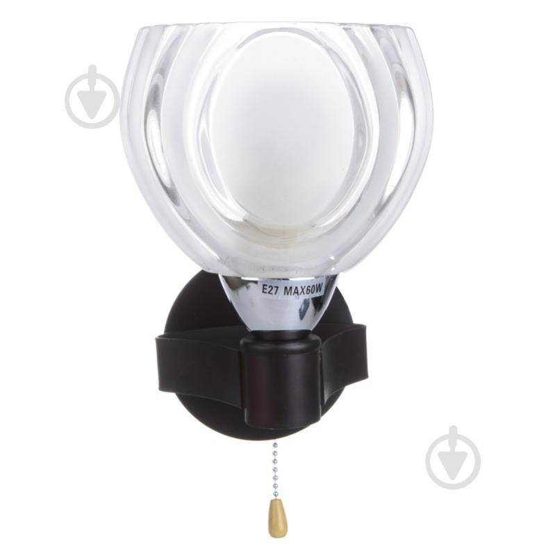 Бра Brille LK-249W 60 Вт E27 коричневий l66-077 - фото 1