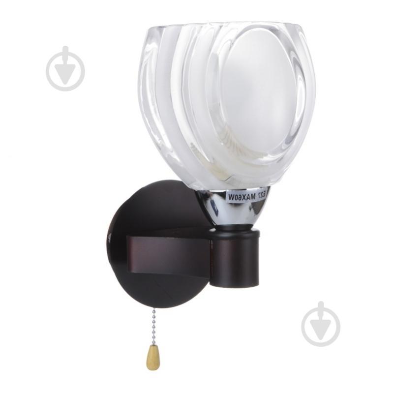 Бра Brille LK-249W 60 Вт E27 коричневий l66-077 - фото 3
