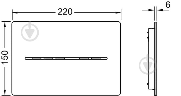 Панель смыва TECE электронная бесконтактная 6В нержавеющая сталь anti-fingerprint 9240464 - фото 2