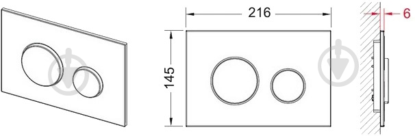 Панель змиву TECE Loop пергамон 9240601 - фото 2