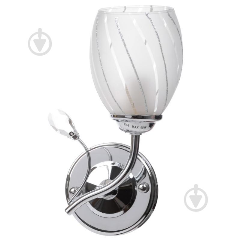 Бра Brille LK-222W 40 Вт E14 хром l53-026 - фото 2 Бра Brille LK-222W 40 Вт E14 хром l53-026 - фото 2