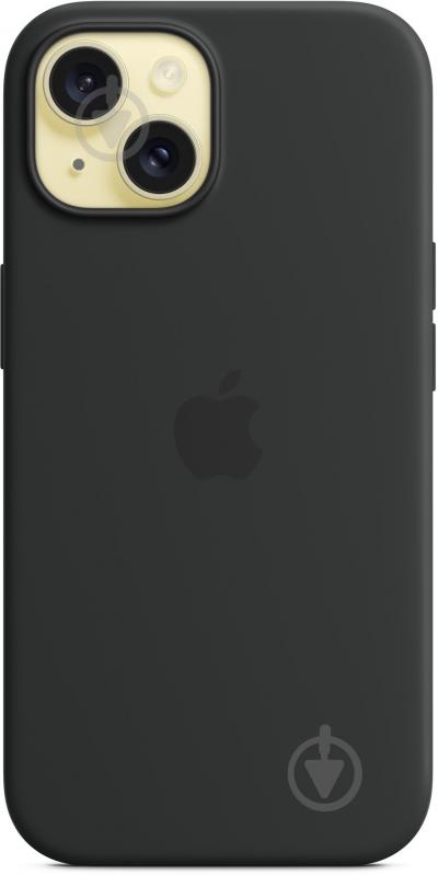 Чохол Apple Silicone Case with MagSafe для Apple iPhone 15 black (MXPD3ZM/A) - фото 6