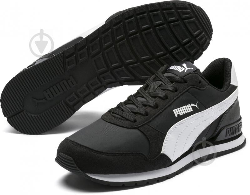 Кросівки для хлопчиків демісезонні Puma ST Runner v2 NL Jr 36529301 р.35,5 чорні - фото 2