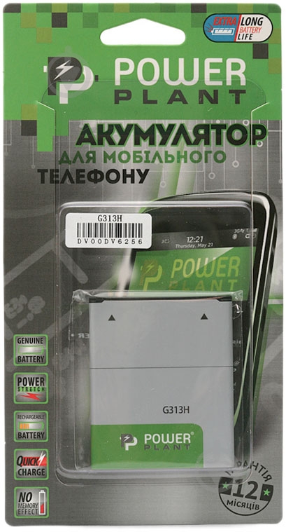 Акумулятор PowerPlant для Samsung SM-G313H (Galaxy Ace 4) 1500 мА/г (DV00DV6256) - фото 2