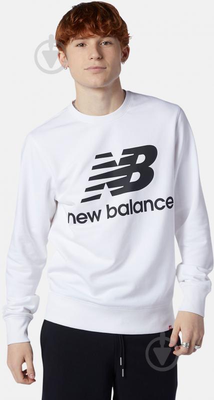 Світшот New Balance MT03560WT р. M білий - фото 2