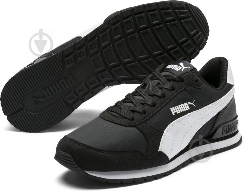 Кроссовки для мальчиков демисезонные Puma ST Runner v2 NL Jr 36529301 р.37,5 черные - фото 2