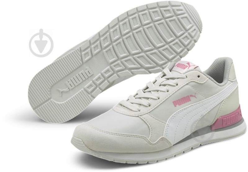 Кросівки для дівчаток демісезонні Puma ST Runner v2 NL Jr 36529328 р.37 бежеві - фото 2