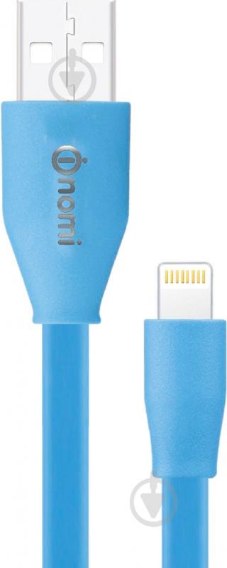 Кабель Nomi Lightning – USB 1.5 м синий DCF 15i - фото 1 Кабель Nomi Lightning – USB 1.5 м синий DCF 15i - фото 1