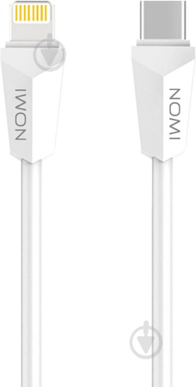 Кабель Nomi USB Type-C 1 м белый DCLT 10ic - фото 1 Кабель Nomi USB Type-C 1 м белый DCLT 10ic - фото 1