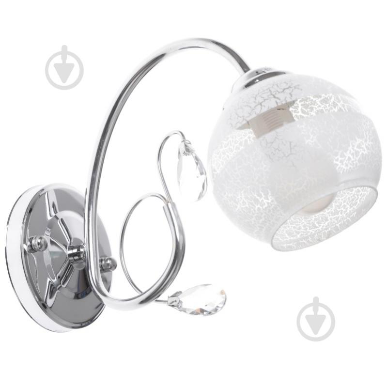 Бра Brille LK-217W 40 Вт E14 хром l53-016 - фото 1