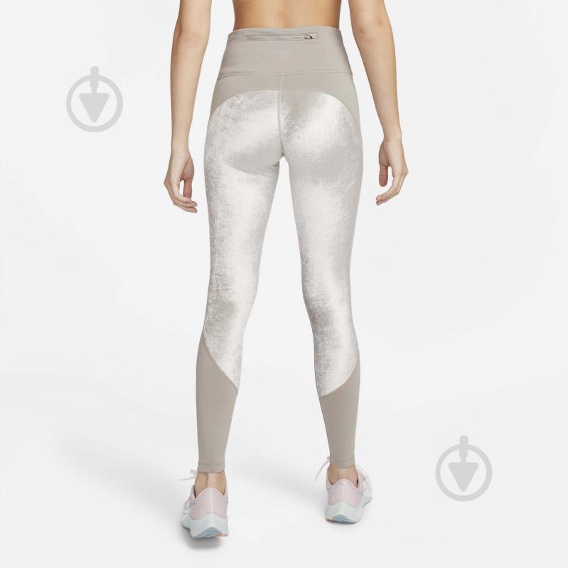 Лосины Nike W NK AIR DF TIGHT DD4423-087 р.S бежевый - фото 2